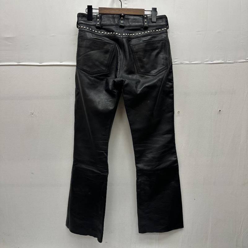 ハーレーダビッドソン Harley-Davidson パンツ ワークパンツ、ペインターパンツ スタッズ レザー ブーツカット パンツ 30インチ 黒 / ブラック / black メンズ USED 古着 中古 50162921