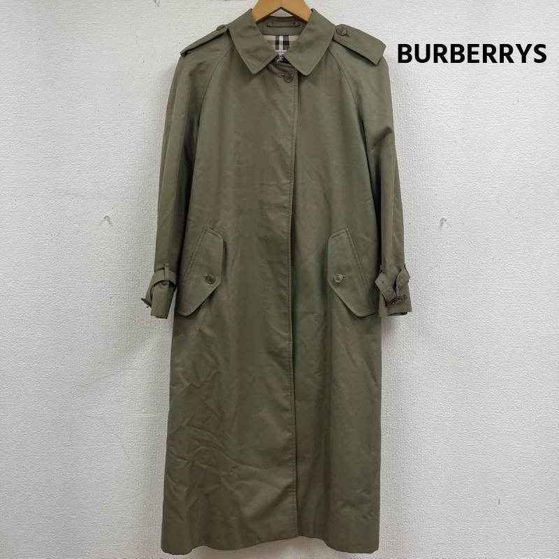 バーバリーズ BURBERRYS コート トレンチコート シングル トレンチコート 比翼 ステンカラー 仕立て FD084-940-78 カーキオリーブ / カーキオリーブ / メンズ USED 古着 中古 50162925