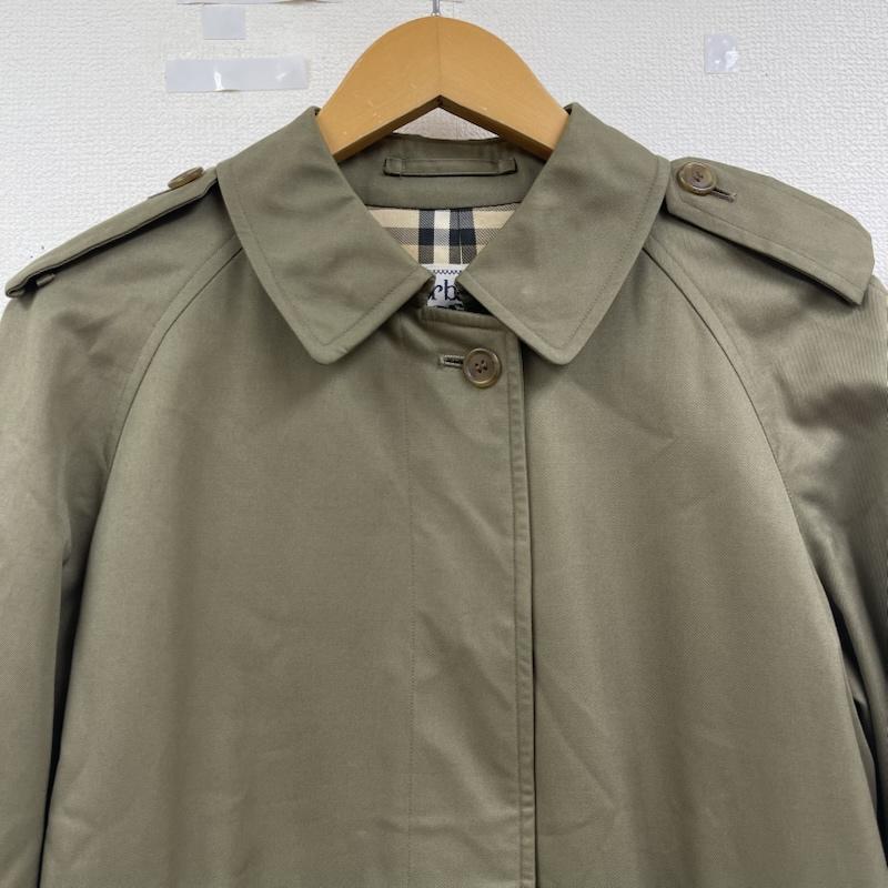 バーバリーズ BURBERRYS コート トレンチコート シングル トレンチコート 比翼 ステンカラー 仕立て FD084-940-78 カーキオリーブ / カーキオリーブ / メンズ USED 古着 中古 50162925