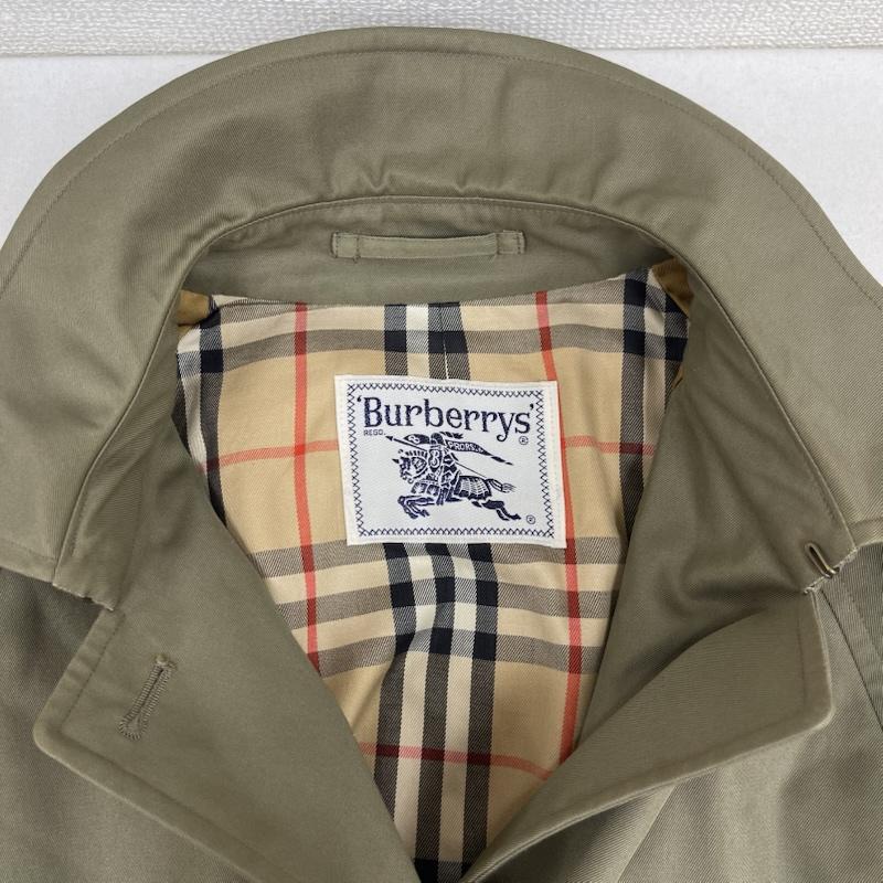 バーバリーズ BURBERRYS コート トレンチコート シングル トレンチコート 比翼 ステンカラー 仕立て FD084-940-78 カーキオリーブ / カーキオリーブ / メンズ USED 古着 中古 50162925