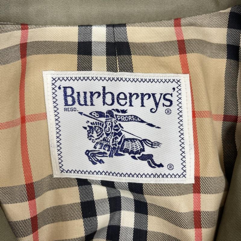 バーバリーズ BURBERRYS コート トレンチコート シングル トレンチコート 比翼 ステンカラー 仕立て FD084-940-78 カーキオリーブ / カーキオリーブ / メンズ USED 古着 中古 50162925