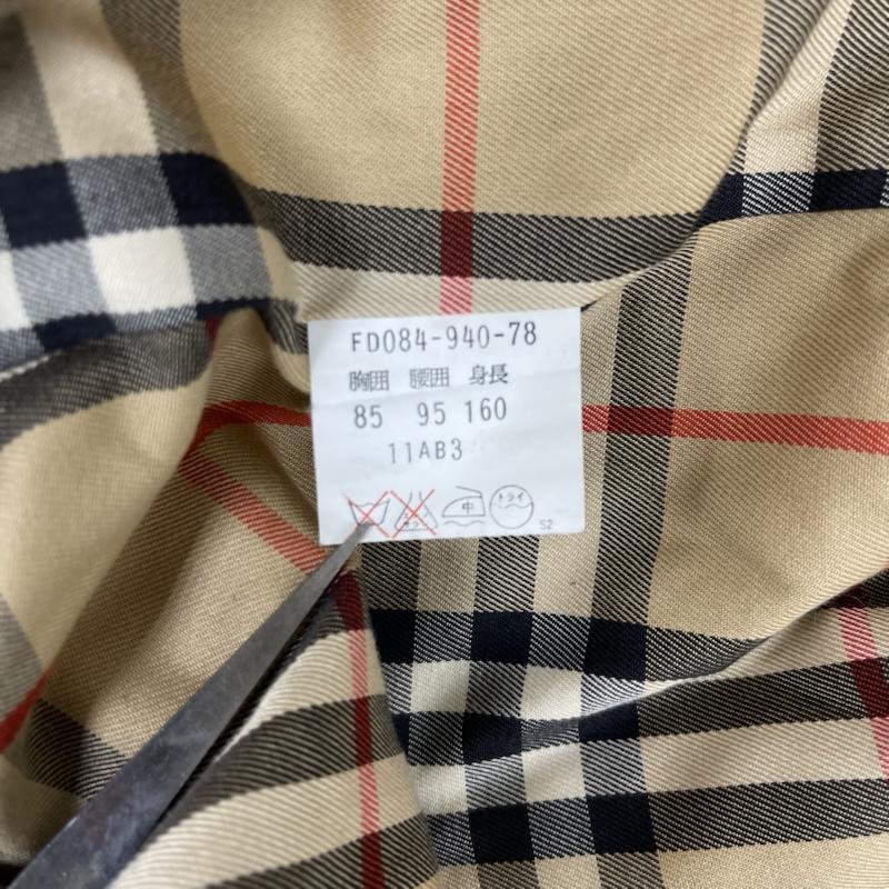 バーバリーズ BURBERRYS コート トレンチコート シングル トレンチコート 比翼 ステンカラー 仕立て FD084-940-78 カーキオリーブ / カーキオリーブ / メンズ USED 古着 中古 50162925