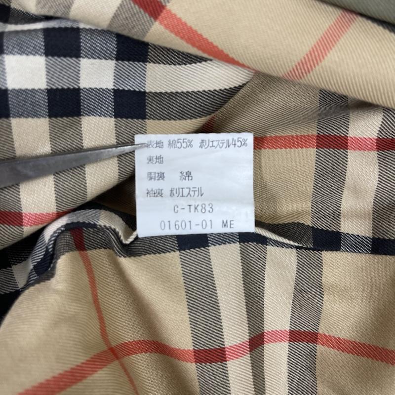 バーバリーズ BURBERRYS コート トレンチコート シングル トレンチコート 比翼 ステンカラー 仕立て FD084-940-78 カーキオリーブ / カーキオリーブ / メンズ USED 古着 中古 50162925