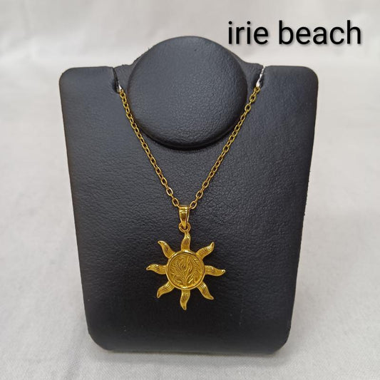 古着 USED アクセサリー ネックレス、ペンダント irie beach sunrise necklace GOLD 太陽モチーフ サージカルステンレス - 無地 金 / ゴールド / gold color メンズ USED 古着 中古 50162941