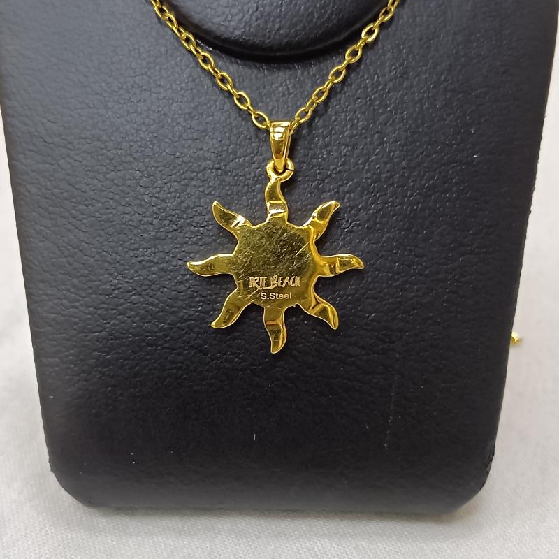 古着 USED アクセサリー ネックレス、ペンダント irie beach sunrise necklace GOLD 太陽モチーフ サージカルステンレス - 無地 金 / ゴールド / gold color メンズ USED 古着 中古 50162941