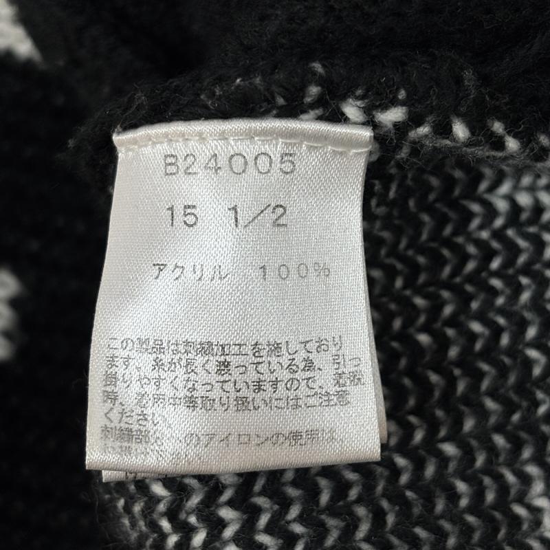 BLACK FLAME BLACK FLAME カーディガン 長袖 マリア 刺繍 クロス 十字架 ショールカラー アクリル カーディガン 15 1/2 - メンズ USED 古着 中古 50162956