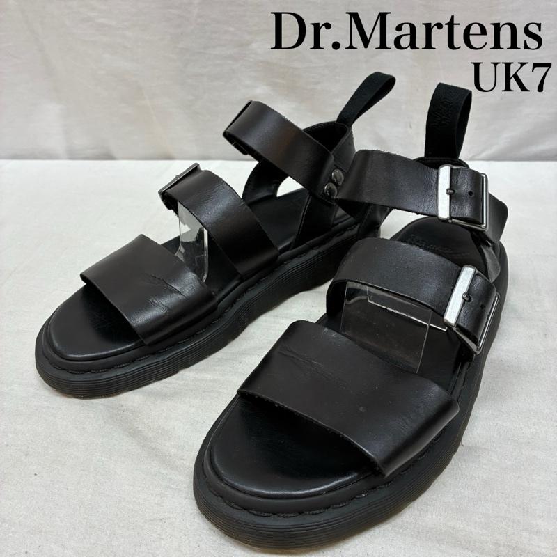 ドクターマーチン Dr.Martens サンダル サンダル グリフォン レザー ストラップ サンダル UK：7 メンズ USED 古着 中古 50162962