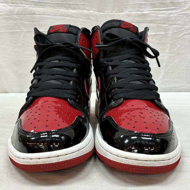 ナイキ NIKE スニーカー スニーカー Air Jordan 1 High OG Patent Bred エアジョーダン パテント ブレッド 555088-063 ハイカット スニーカー 30.0cm メンズ USED 古着 中古 50162966