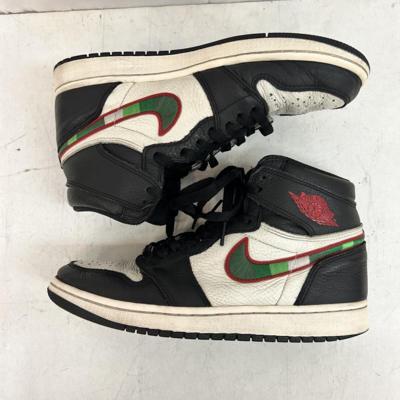 ナイキ NIKE スニーカー スニーカー AIR JORDAN 1 RETRO HIGH OG  A STAR IS BORN  555088-015 26.5cm 黒 / ブラック / black X オフホワイト / オフホワイト / メンズ USED 古着 中古 50162970