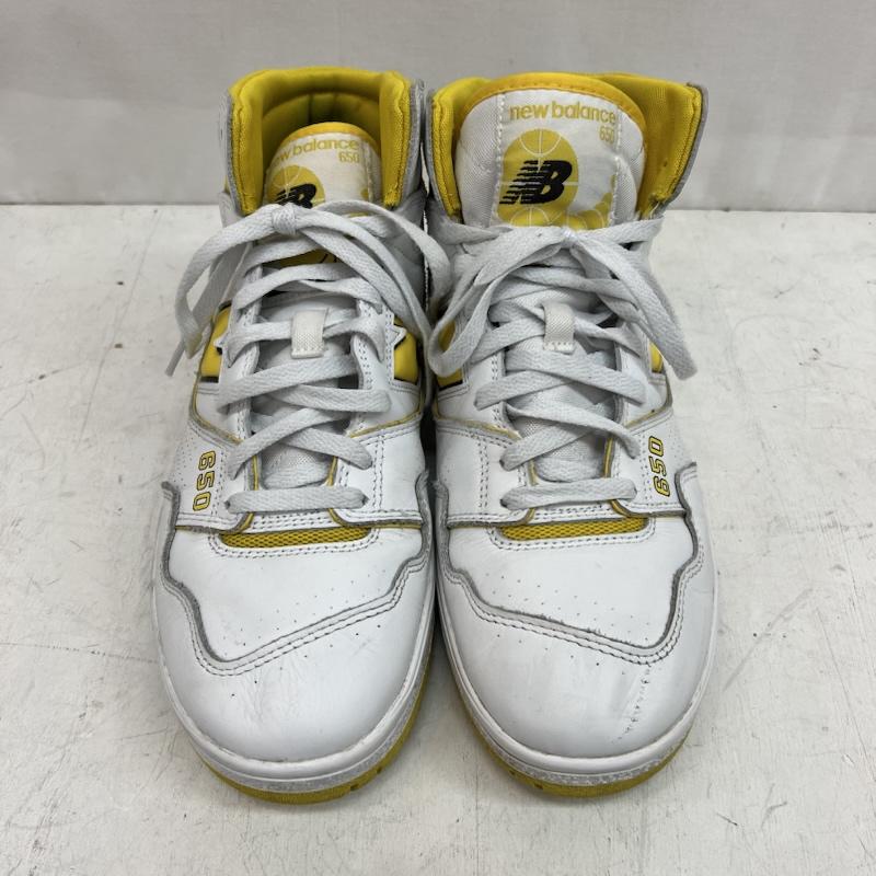 ニューバランス New Balance スニーカー スニーカー 650 BB650RCG ハイカット レザー スニーカー 28.5cm 白 / ホワイト / white X 黄 / イエロー / yellow メンズ USED 古着 中古 50162973