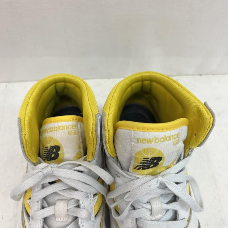 ニューバランス New Balance スニーカー スニーカー 650 BB650RCG ハイカット レザー スニーカー 28.5cm 白 / ホワイト / white X 黄 / イエロー / yellow メンズ USED 古着 中古 50162973