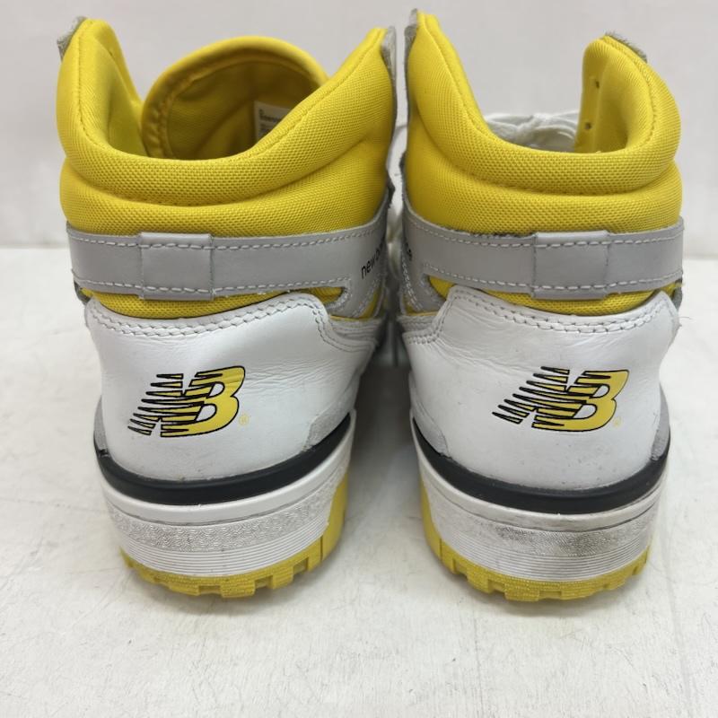 ニューバランス New Balance スニーカー スニーカー 650 BB650RCG ハイカット レザー スニーカー 28.5cm 白 / ホワイト / white X 黄 / イエロー / yellow メンズ USED 古着 中古 50162973