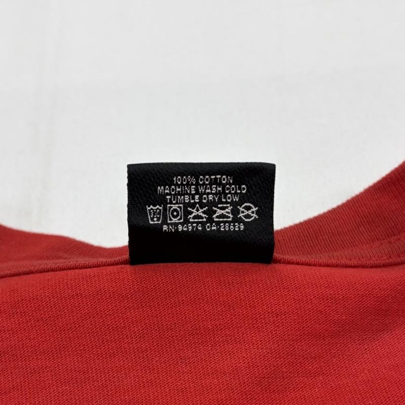 ステューシー STUSSY Tシャツ 長袖 長袖 ロゴ 両面プリント Tシャツ M ロゴ、文字 X プリント 赤 / レッド / red メンズ USED 古着 中古 50162980