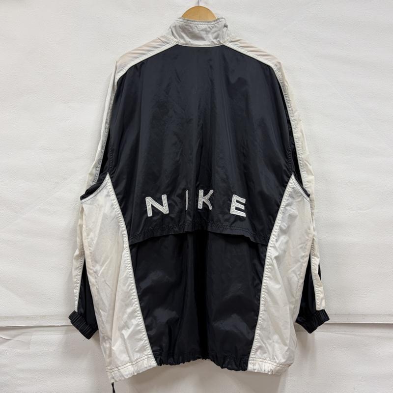 ナイキ NIKE ジャケット、上着 ジャンパー、ブルゾン 90s ナイロンジャケット ジップアップ バックロゴ 刺繍 メッシュ ヴィンテージ OLD 銀タグ XL ロゴ、文字 X 刺繍 白 / ホワイト / white X 黒 / ブラック / black メンズ USED 古着 中古 50162985