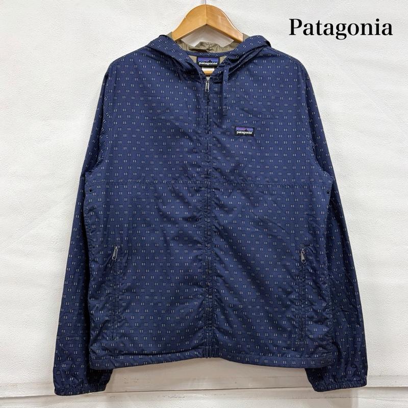 パタゴニア patagonia ジャケット、上着 ジャンパー、ブルゾン ナイロン ジップアップ パーカー ジャケット ライト＆バリアブル フーディー S 総柄 紺 / ネイビー / navy X ベージュ / ベージュ / beige メンズ USED 古着 中古 50162989