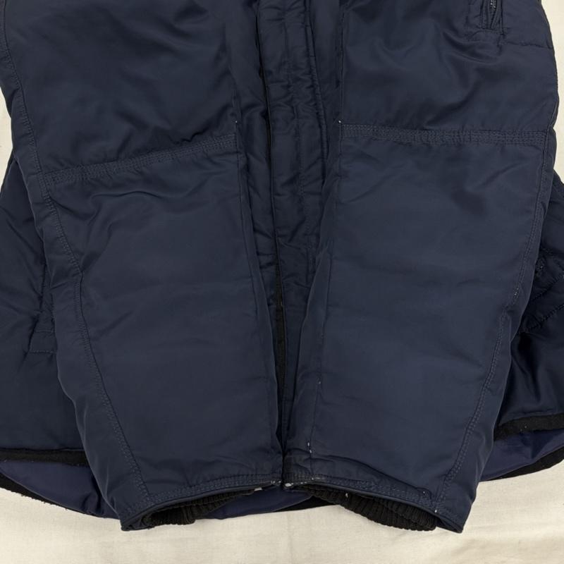 ラングラー Wrangler ジャケット、上着 ジャンパー、ブルゾン Rugged Goods 中綿 フーデッド ジャケット ミリタリー アウトドア リブカラー W4488YF L ワンポイント X ロゴ、文字 紺 / ネイビー / navy メンズ USED 古着 中古 50162991