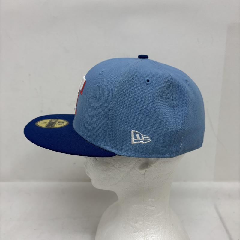 ニューエラ NEW ERA 帽子 キャップ 59FIFTY MLB On-Field テキサス・レンジャーズ ライトブルー 7 1/4 - 青 / ブルー / blue メンズ USED 古着 中古 50162998