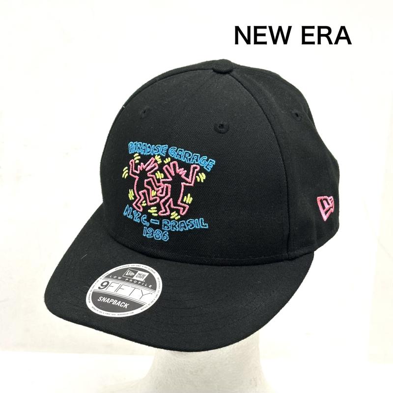 ニューエラ NEW ERA 帽子 キャップ 9FIFTY ブラックキャップ キースヘリング - 黒 / ブラック / black メンズ USED 古着 中古 50163000