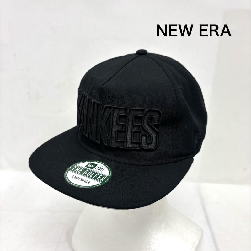 ニューエラ NEW ERA 帽子 キャップ ニューヨーク ヤンキース THE GOLFER SNAPBACK YANKEES - 黒 / ブラック / black メンズ USED 古着 中古 50163002