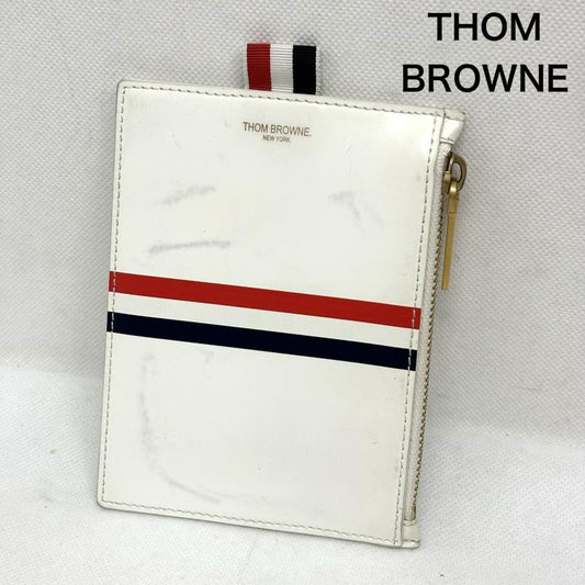 トムブラウン THOM BROWNE ファッション小物 ファッション小物 マルチケース トリコロール ポーチ - 白 / ホワイト / white メンズ USED 古着 中古 50163004