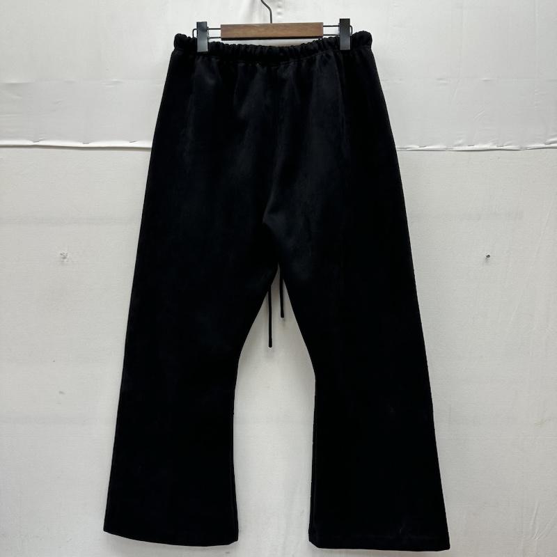 フィアーオブゴッド Fear of God パンツ ワークパンツ、ペインターパンツ ESSENTIALS フェイク スエード スウェット フレア パンツ S 黒 / ブラック / black メンズ USED 古着 中古 50163008