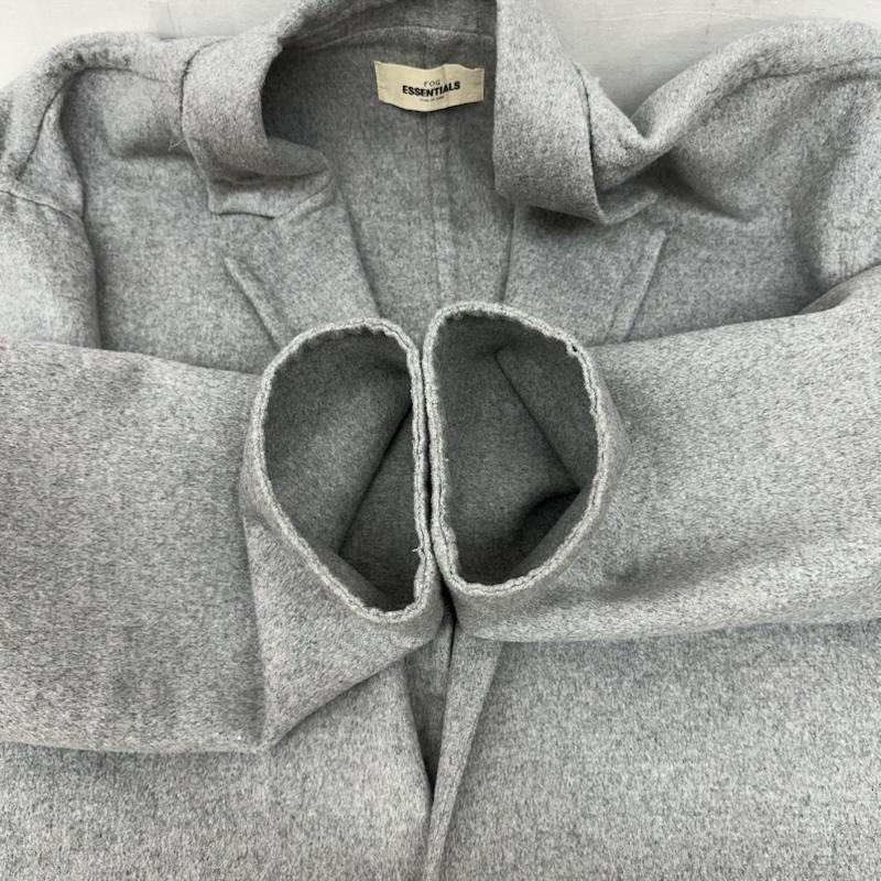 エッセンシャルズ ESSENTIALS コート コート一般 FEAR OF GOD ウール チェスター コート WOOL OVERCOAT XL 灰 / グレー / gray メンズ USED 古着 中古 50163011