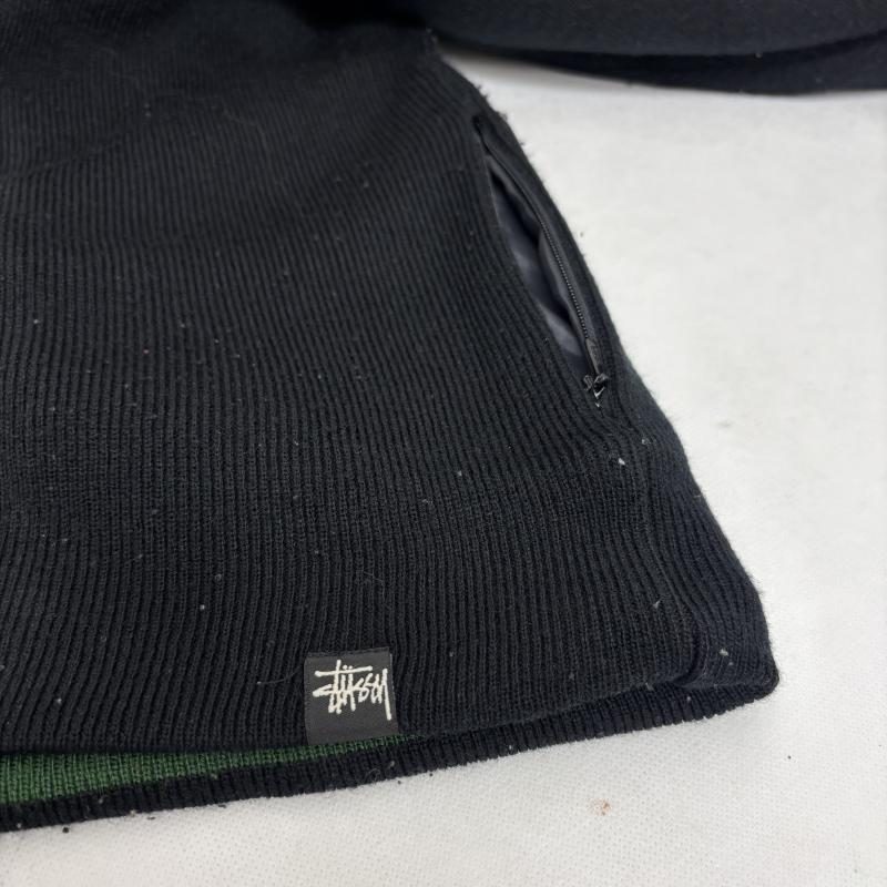 ステューシー STUSSY ニット、セーター 長袖 紺タグ オールドステューシー リバーシブル ニット XL 黒 / ブラック / black X 緑 / グリーン / green メンズ USED 古着 中古 50163013