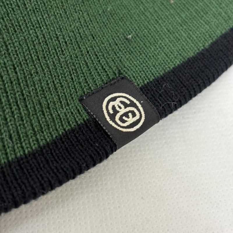 ステューシー STUSSY ニット、セーター 長袖 紺タグ オールドステューシー リバーシブル ニット XL 黒 / ブラック / black X 緑 / グリーン / green メンズ USED 古着 中古 50163013