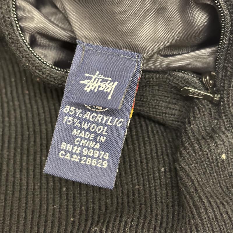 ステューシー STUSSY ニット、セーター 長袖 紺タグ オールドステューシー リバーシブル ニット XL 黒 / ブラック / black X 緑 / グリーン / green メンズ USED 古着 中古 50163013