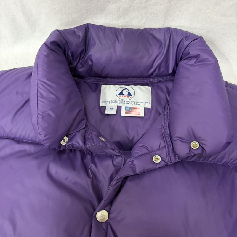 ジェリー GERRY ジャケット、上着 ダウンジャケット rgr-007d15 BIG DOWN JAKET パープル M フルボタン M 無地 紫 / パープル / purple メンズ USED 古着 中古 50163014