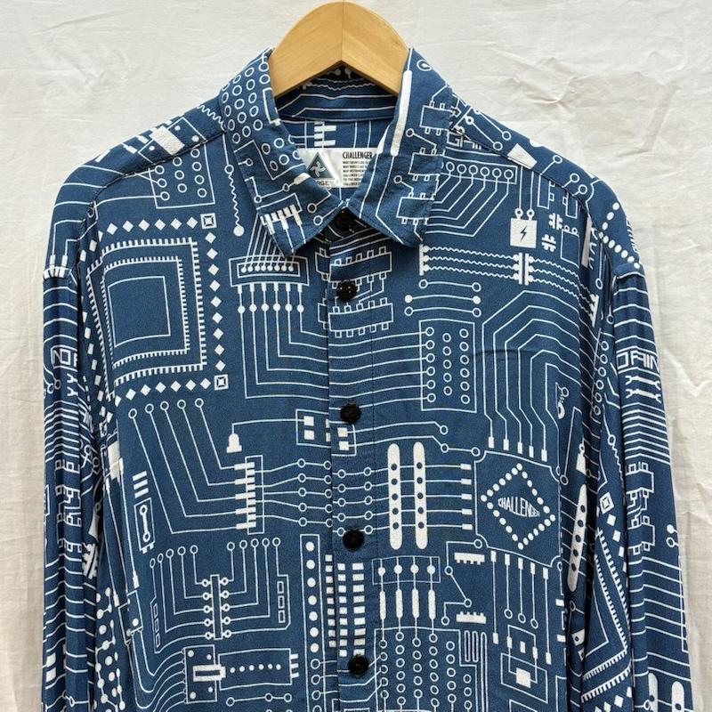 チャレンジャー CHALLENGER シャツ、ブラウス 長袖 21ss L/S CIRCUIT SHIRT サーキット シャツ CLG-SH 021-001 L メンズ USED 古着 中古 50163022