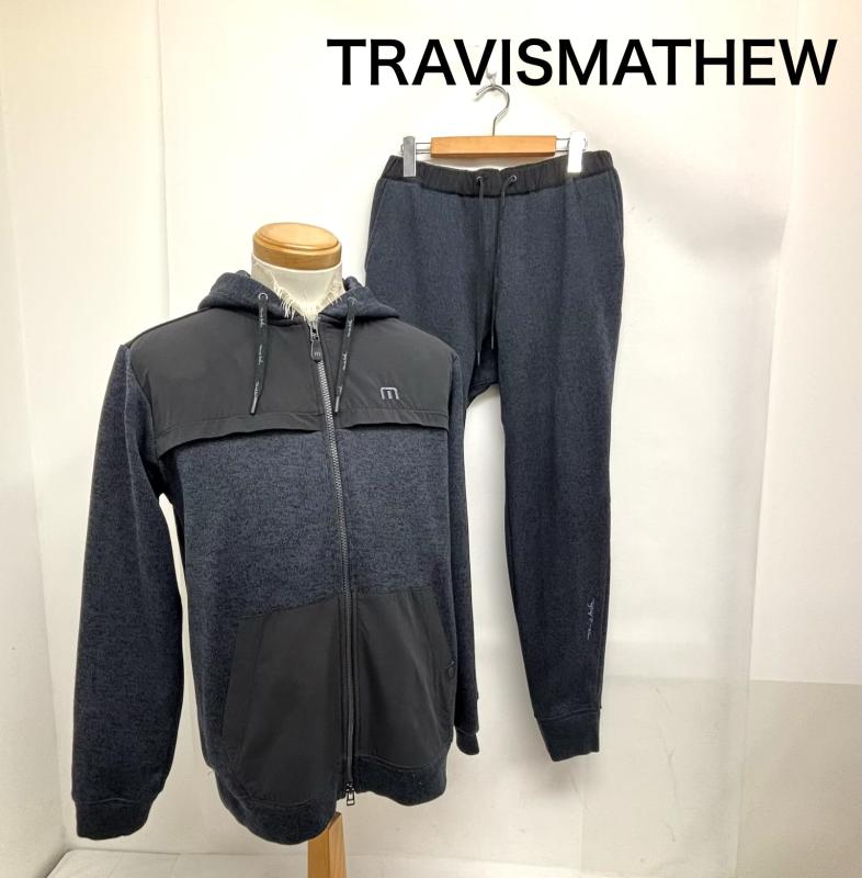 キャロウェイ CALLAWAY トップス トップス セットアップ TRAVIS MATHEW トラビスマシュー フード付 ジップジャケット ゴルフ M 紺 / ネイビー / navy メンズ USED 古着 中古 50163023