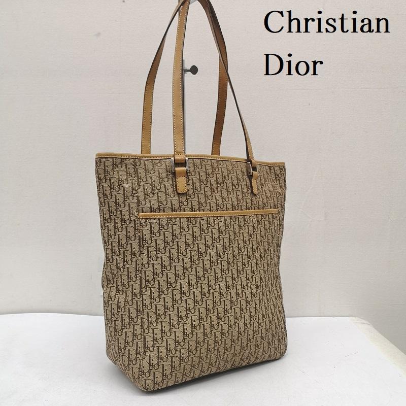 クリスチャンディオール Christian Dior トートバッグ トートバッグ トロッター トートバッグ キャンバス BO L 0073 - ベージュ / ベージュ / beige レディース USED 古着 中古 50163031