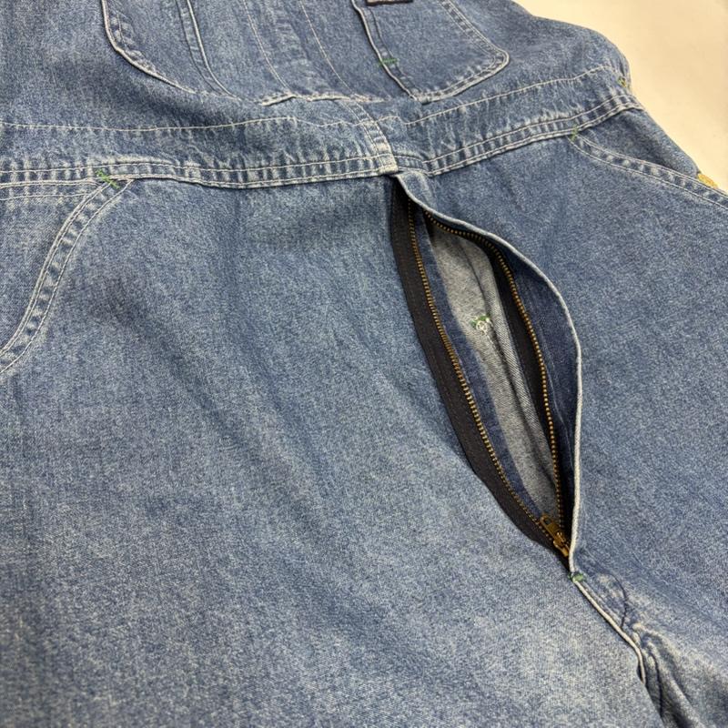 リーバイス Levi s サロペット・オーバーオール サロペット、オーバーオール デニム オーバーオール USA製 ペインターパンツ ワーク ワイド リラックスフィット 36 ワンポイント X ロゴ、文字 青 / ブルー / blue メンズ USED 古着 中古 50163032