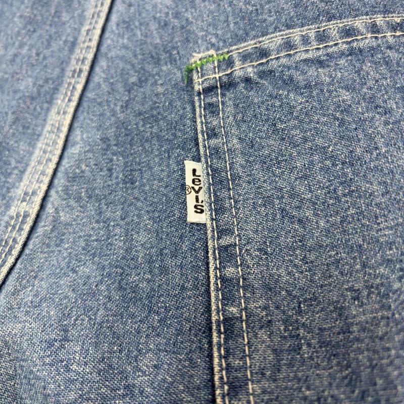 リーバイス Levi s サロペット・オーバーオール サロペット、オーバーオール デニム オーバーオール USA製 ペインターパンツ ワーク ワイド リラックスフィット 36 ワンポイント X ロゴ、文字 青 / ブルー / blue メンズ USED 古着 中古 50163032