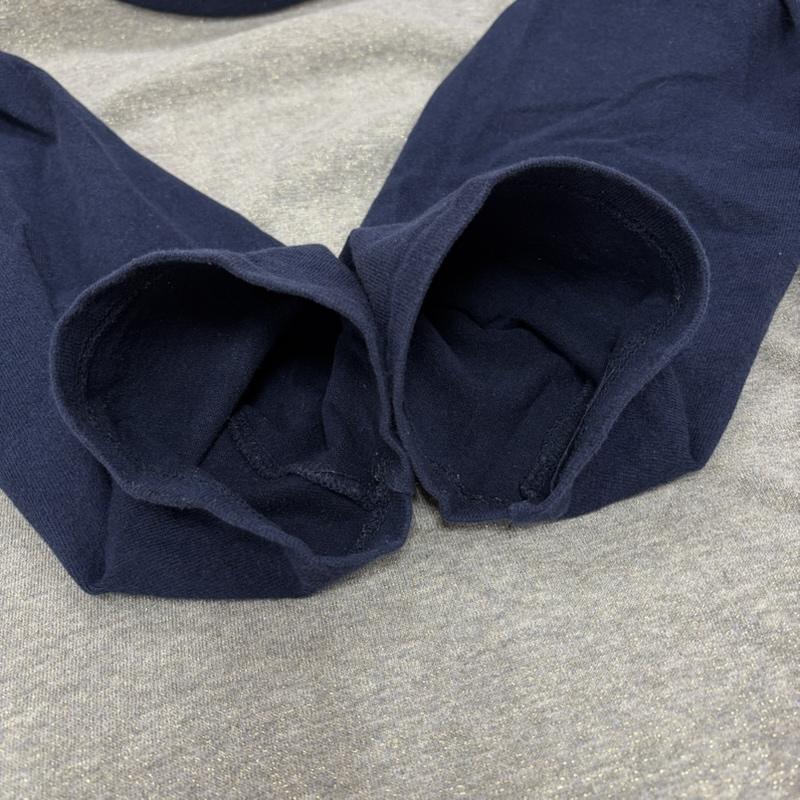 ニードルス Needles Tシャツ 七分袖 長袖 七分袖 ラグランスリーブ Tシャツ ロンT ラメ M 無地 灰 / グレー / gray X 紺 / ネイビー / navy X 金 / ゴールド / gold color メンズ USED 古着 中古 50163037