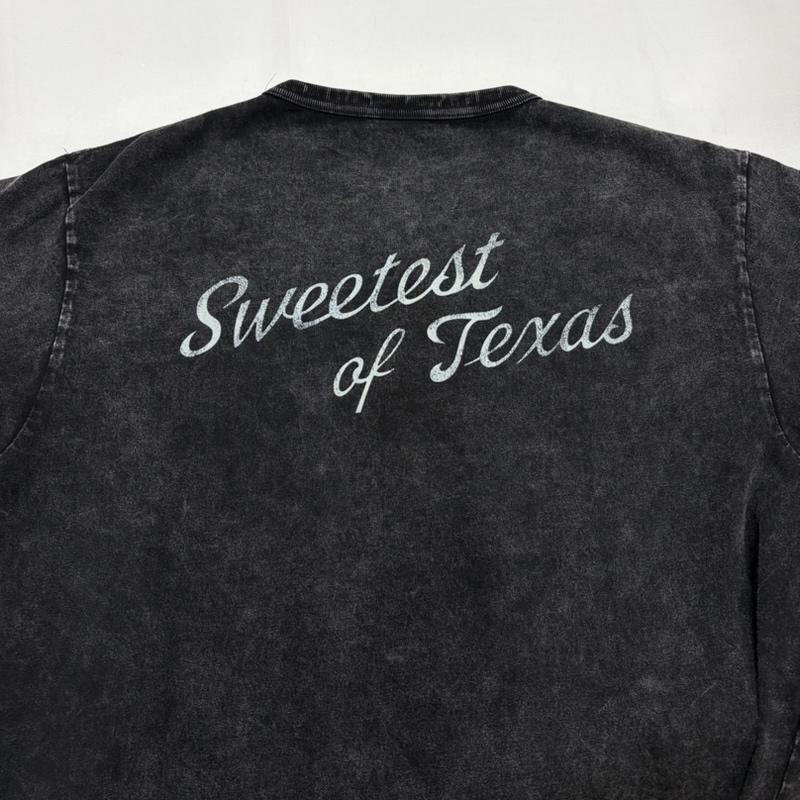 アヴィレックス AVIREX Tシャツ 半袖 26 限定 フェード 半袖 Tシャツ バラ プリント ロゴ 両面 SWEETEST OF TEXAS XL ロゴ、文字 X プリント 黒 / ブラック / black X 赤 / レッド / red X 緑 / グリーン / green メンズ USED 古着 中古 50163038