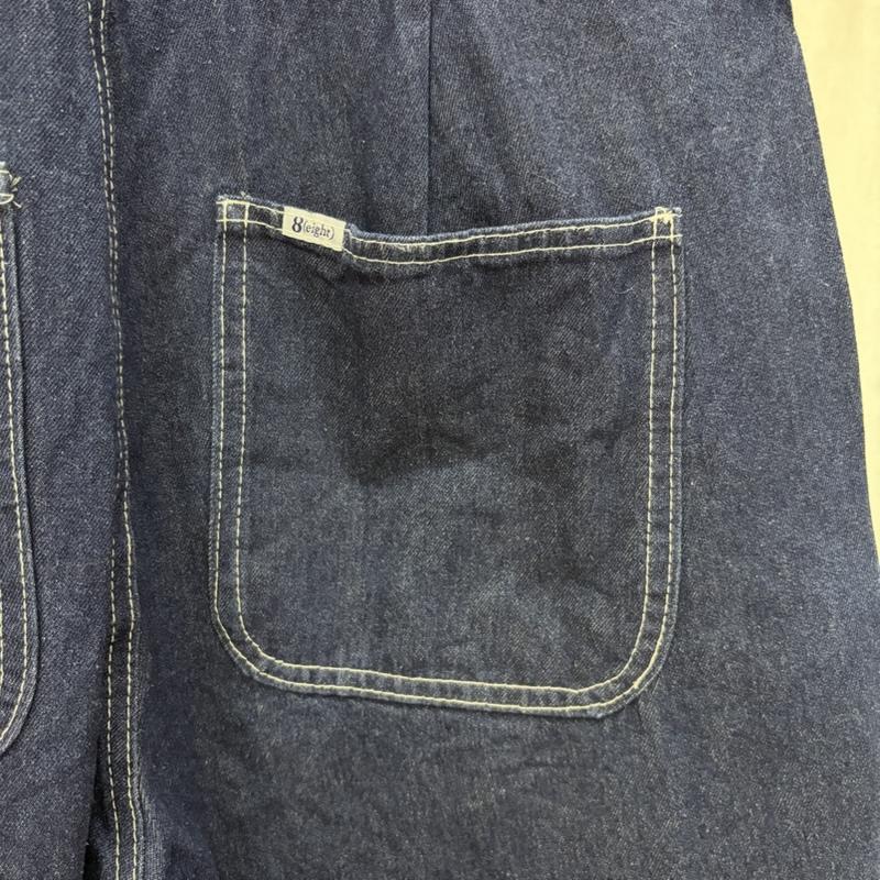 古着 USED サロペット・オーバーオール サロペット、オーバーオール 8(eight）デニムオーバーオール ej006-1 M 無地 紺 / ネイビー / navy メンズ USED 古着 中古 50163041
