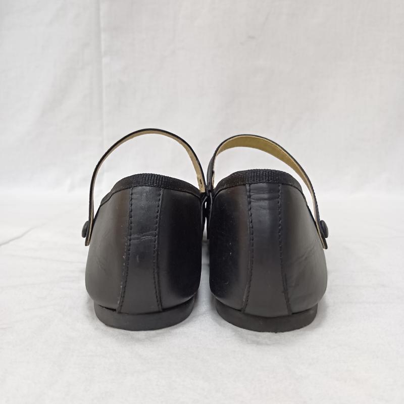 古着 USED 革靴 革靴 1001 PATTES ミルエユヌパット ONE STRAP PUMPS マット ストラップシューズ 牛革 イタリア製 size 39 - 無地 黒 / ブラック / black レディース USED 古着 中古 50163042