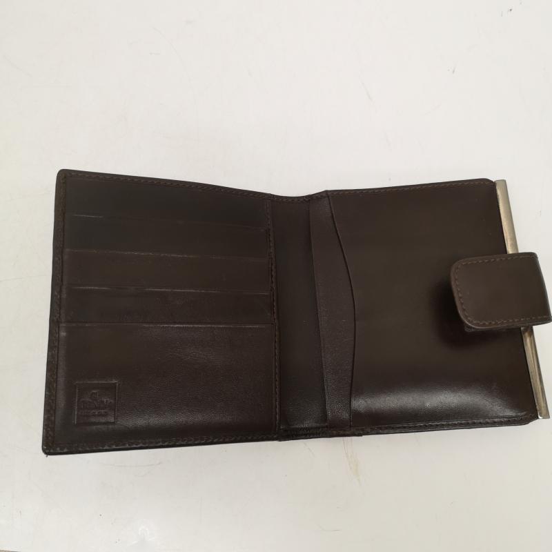 フェンディ FENDI 財布 二つ折り ズッカ柄 二つ折り がま口 財布 30782 FFロゴ ナイロンキャンバス - 茶 / ブラウン / brown レディース USED 古着 中古 50163046