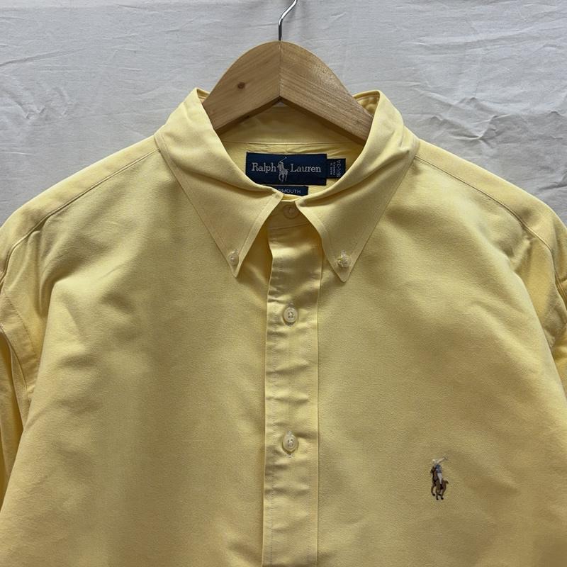ラルフローレン RALPHLAUREN シャツ、ブラウス 長袖 90年代 ビンテージ YARMOUTH ジャマイカ製 オックスフォード ボタンダウン シャツ 90s - 黄 / イエロー / yellow メンズ USED 古着 中古 50163048