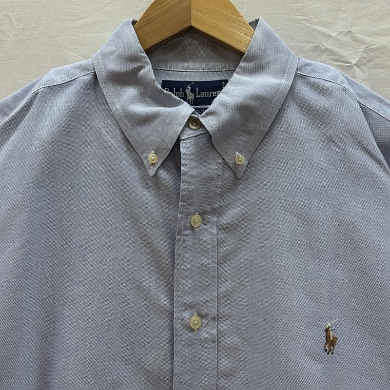 ラルフローレン RALPHLAUREN シャツ、ブラウス 長袖 90年代 ビンテージ ジャマイカ製 YARMOUTH オックスフォード ボタンダウン シャツ 90s - 水色 / ライトブルー / メンズ USED 古着 中古 50163049
