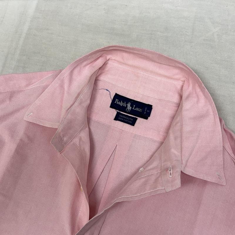 ラルフローレン RALPHLAUREN シャツ、ブラウス 長袖 90年代 ビンテージ ジャマイカ製 YARMOUTH オックスフォード ボタンダウン シャツ 90s - 桃 / ピンク / pink メンズ USED 古着 中古 50163050