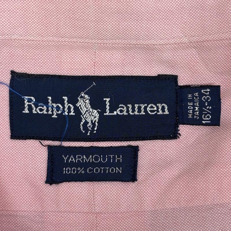 ラルフローレン RALPHLAUREN シャツ、ブラウス 長袖 90年代 ビンテージ ジャマイカ製 YARMOUTH オックスフォード ボタンダウン シャツ 90s - 桃 / ピンク / pink メンズ USED 古着 中古 50163050
