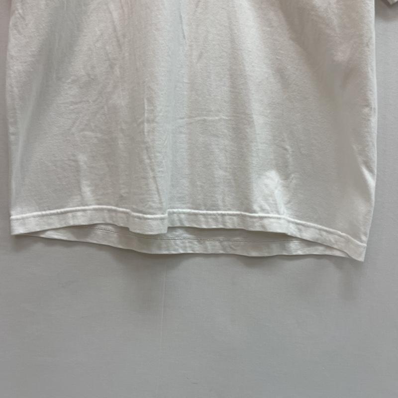 ヒューストン HOUSTON Tシャツ 半袖 トップガン モチーフ ワッペン 付き カーキ 胸ポケット M 無地 X ワンポイント X ロゴ、文字 白 / ホワイト / white X カーキ / カーキ / khaki メンズ USED 古着 中古 50163064