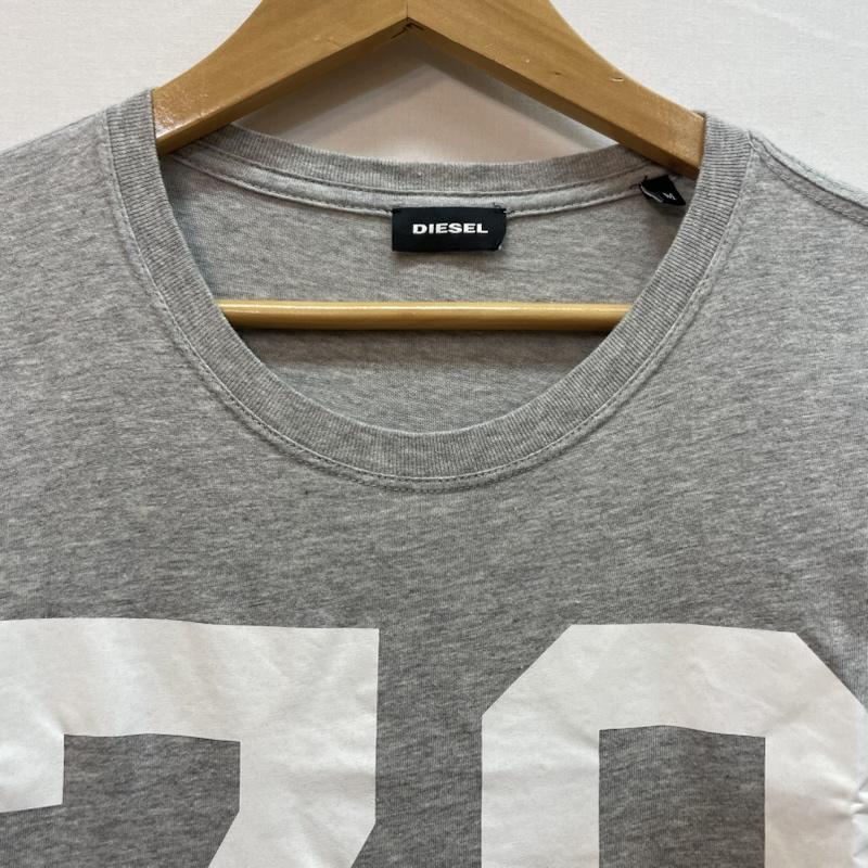 ディーゼル DIESEL Tシャツ 半袖 グラフィック プリント Ｔシャツ 78 DSL INDUSTRY M ロゴ、文字 X プリント 灰 / グレー / gray X 白 / ホワイト / white メンズ USED 古着 中古 50163069