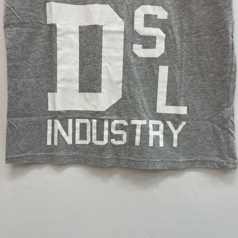 ディーゼル DIESEL Tシャツ 半袖 グラフィック プリント Ｔシャツ 78 DSL INDUSTRY M ロゴ、文字 X プリント 灰 / グレー / gray X 白 / ホワイト / white メンズ USED 古着 中古 50163069