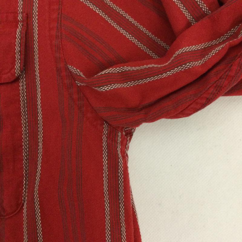 ラルフローレン RALPHLAUREN シャツ、ブラウス 長袖 ポロラルフローレン カントリー　長袖シャツ 7 ストライプ 赤 / レッド / red レディース USED 古着 中古 50163070
