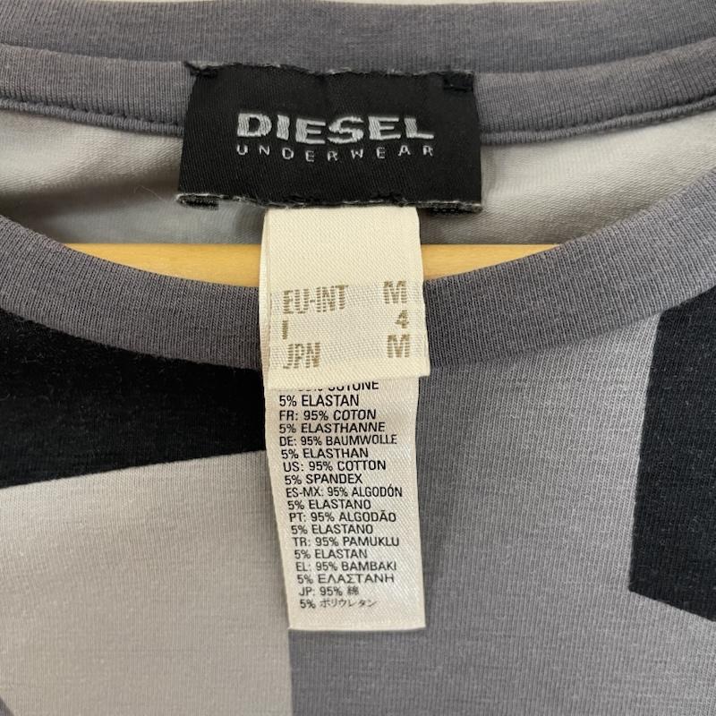 ディーゼル DIESEL Tシャツ 半袖 ブランド ロゴ 幾何学 カモフラージュ 柄 半袖 Tシャツ M ロゴ、文字 X プリント X 幾何柄 X カモフラージュ柄・迷彩 灰 / グレー / gray X 黒 / ブラック / black メンズ USED 古着 中古 50163071