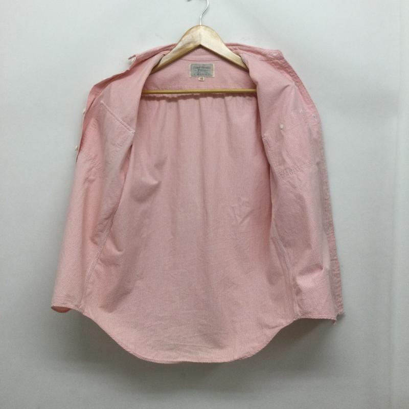 ラルフローレン RALPHLAUREN シャツ、ブラウス 長袖 ポロラルフローレン 白タグ　長袖シャツ　サイズ170 S ストライプ 赤 / レッド / red メンズ USED 古着 中古 50163074